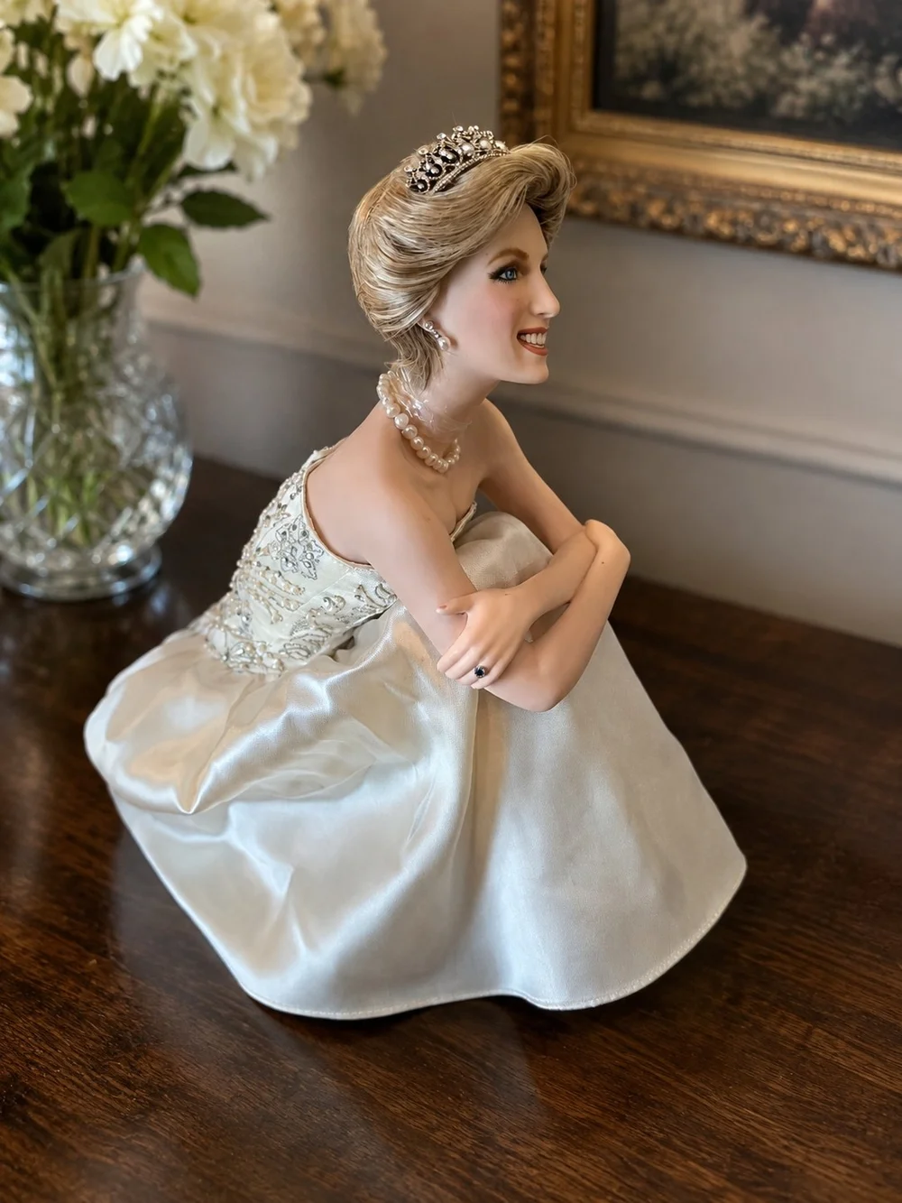 Franklin Mint Heirloom Princess Diana Porcelain Doll Limited Edition
